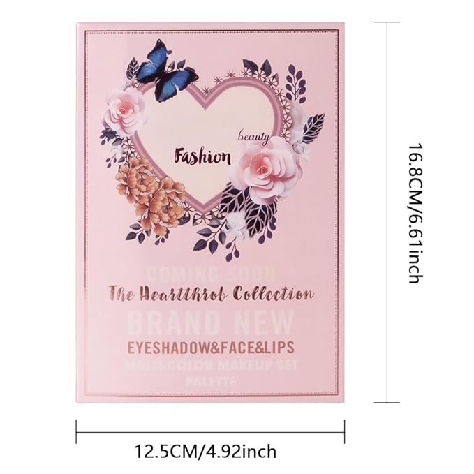 78 Colors All-In-One Makeup Palette โ 5 Layer Makeup Kit with Matte & Shimmer Eyeshadows, Blushes, Highlighters, Lip Glosses & Lipsticks โ Full Face Harmony Set โ Holiday Gift for Women