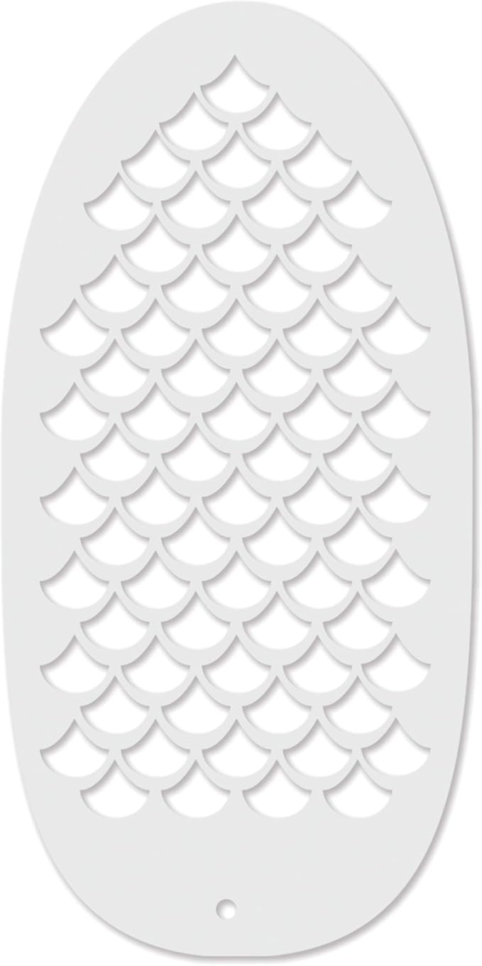Stencil1FX - Mermaid Scales Eye Makeup Stencil for Costumes, Dress Up, Halloween, Cosplay, Arts, Face Painting