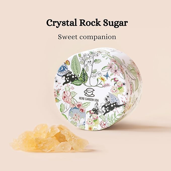 Sour Jujube Rose Herbal Tea Gift Set – Caffeine-Free Fruit Tea for Sleep and Immune Support | 20 Bags + 100g Rock Sugar | Natural Wellness Drink | Elegant Holiday Gift Box for Women, Mom, Friends