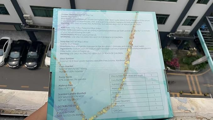 11 Pcs Spa Gift Basket for Women โ Luxury Bath Set with Shower Steamers, Water Tumbler, Fuzzy Socks & More โ Relaxing Pamper Kit for Birthday, Motherโs Day & Self Care Gifts