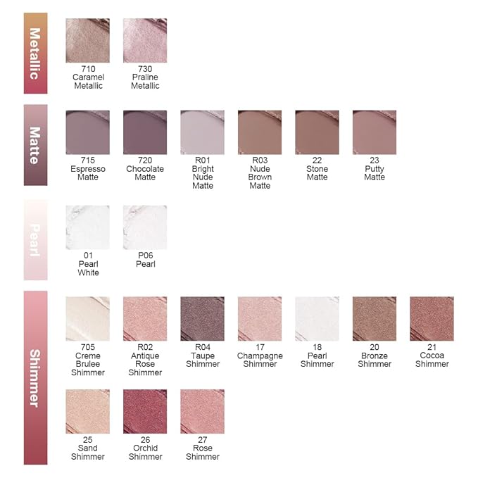 evpct Matte Espresso Coffee Brown Single Cream Eye Shadow Palette Pot Makeup for Older Women, Highly Pigmented Monochrome Cream to Powder Eyeshadow Palette Matte Liquid eyeshadow, Natural Waterproof