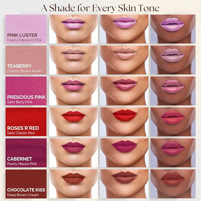 ๐๐๐๐ฒ๐ป๐ฐ๐ฒ ๐ผ๐ณ ๐๐ฟ๐ด๐ฎ๐ป Deep Moisturizing Red Lipstick, Long Lasting Lipstick & Lip Care in 1 with Pure Organic Argan Oil, Shea Butter, Jojoba Oil & Aloe Vera Hydrating, Roses R Red