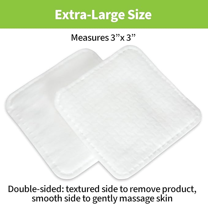 ForPro Premium Pure & Simple XL Facial Pads (360-Count), Triple Layered Ultra Soft Disposable Makeup Remover Pads, 100% Vegan & Cruelty-Free, Pack of 6-60 Cotton Squares