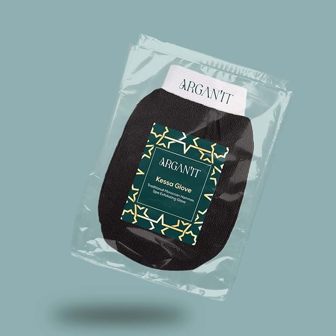 Moroccan Exfoliating Kessa Glove - Traditional Beauty Essential for Deep Skin Cleansing, Skin Exfoliation & Dead Skin Removal