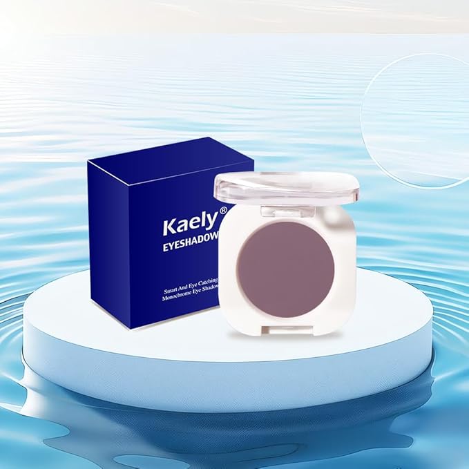 Single Matte Eye Shadow Palette Makeup, Plum Matte Eyeshadow for Women, Monochrome Eye Shadow Makeup, Pigmented Waterproof Sombras Para Ojos, Vegan, Talc, Paraben & Cruelty Free, 30