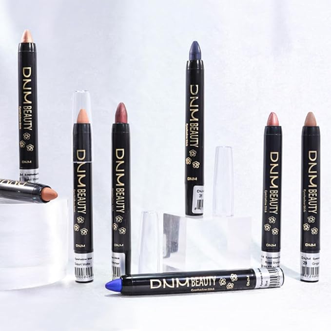 evpct Orchid Shimmer Cream Eye Shadow Brightener Sticks Set for Eyes, Orchid Shimmery Matte Pencil Eye shadow Applicator Stick Pen Palette Makeup Waterproof 26#