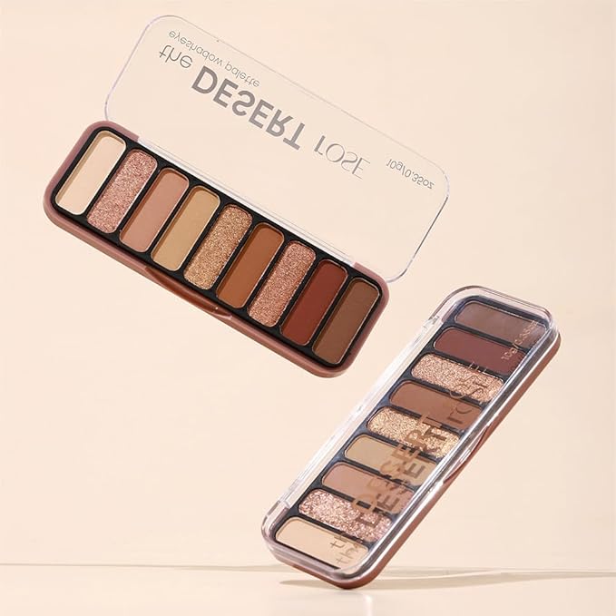 Neutral Nude Brown Eyeshadow Palette Makeup,9-Color Matte Eye shadow & Shimmer Eyeshadow Palette,Long-Lasting Waterproof Eye shadow,Versatile Eye Makeup Looks,Vegan, Cruelty-Free.