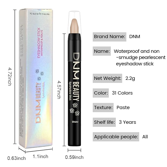 evpct Nude Matte Cream Eye Shadow Sticks Brightener Pencils for Women, Nude Silky Eyeshadow Applicator Stick Pen Waterproof Long Lasting, Blendable Crease-Proof Stick Eyeshadow Matte Eye Makeup 78