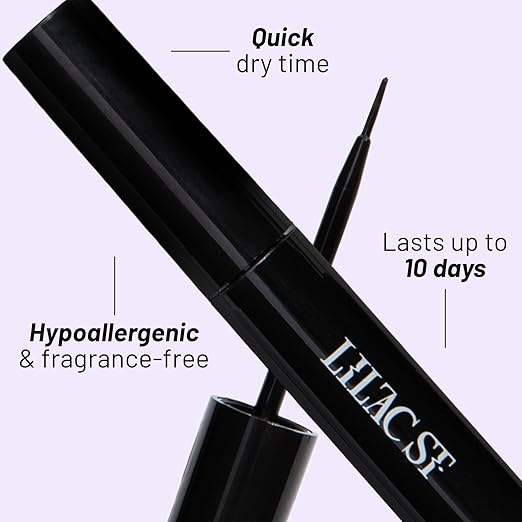 Lilac St - Lock-It-Bond (Black) - Beginner Lash Cluster Glue - Brush Tip Applicator - Strong Hold & Easy Removal - Waterproof - Sensitive Eyes Safe - Cruelty Free, Vegan, Women Founded - 0.16 fl oz