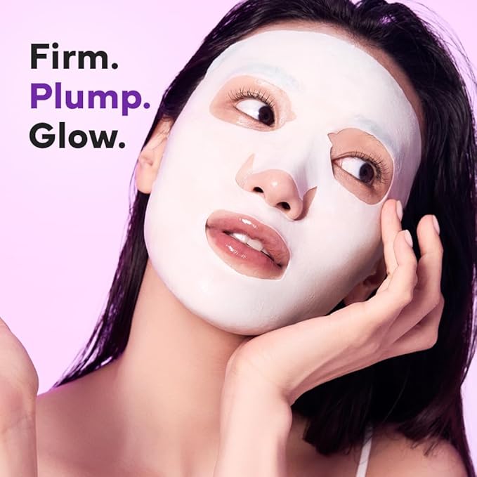 SAM’U PH Sensitive Vital Fit Face Mask – Firming & Barrier Repair Creamy Sheet Mask with 12 Peptides and Collagen, Travel-Friendly Korean Skincare (5 Sheets)