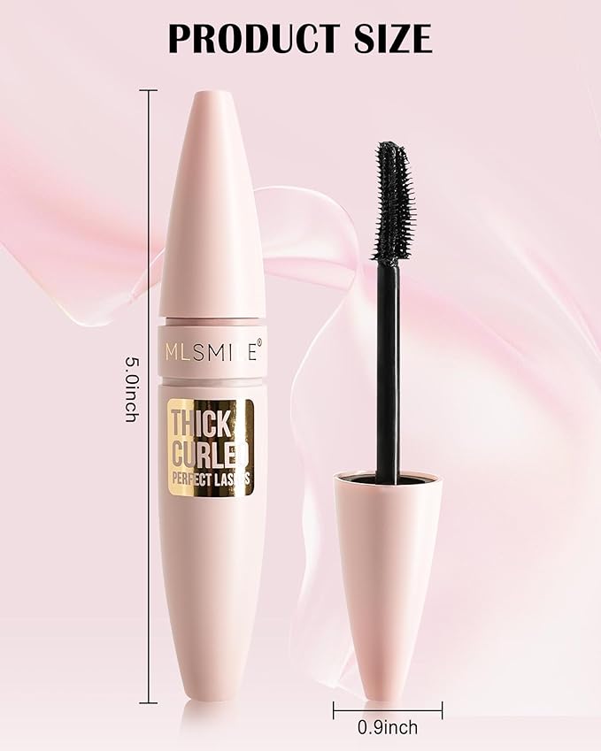 Grey+Blue Waterproof Mascara, Lashes Extension Mascara with Dual-Sided Brush, Great for Lengthening and Volumizing Eyelashes, Colored Tube Máscara Fiber No Clumping, Long Wear, Smudge-Proof -D