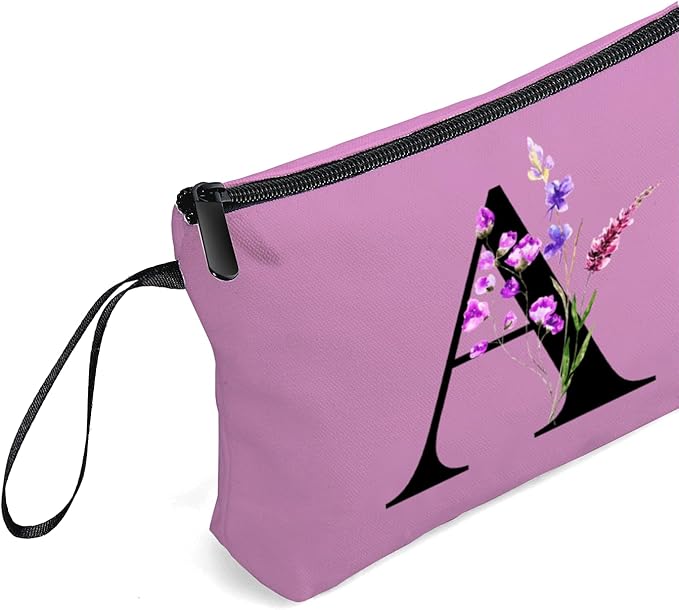 SEAMOON Maid of Honor Friendship Birthday Gifts for Women Her Aunt Sister Bridesmaid Coworkers Bride Personalized Makeup Cosmetic bag with Mirror Mothers Day Christmas Graduation A