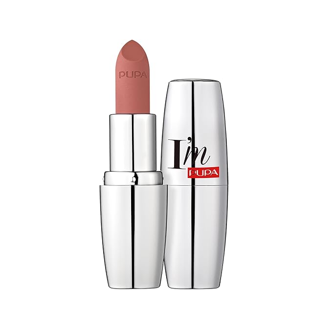 Pupa Milano I Am Matt Pure Colour Lipstick - 014 Peachy Nude for Women - 0.123 oz Lipstick