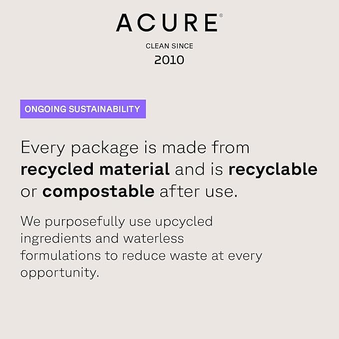 Acure Brightening Day & Night Cream Set - Daily Cica Cream & Night Face Cream for Women & Men with Argan Oil, Hydrate, Refresh, Tone & Brighten Skin, Cruelty Free, Vegan - 1.7 fl oz (2 Pack)