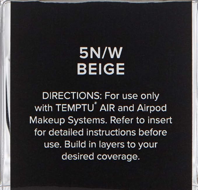 TEMPTU Perfect Canvas Airbrush Foundation Airpod: Anti-Aging Long-Wear Makeup, Buildable Coverage Semi-Matte, Natural Finish