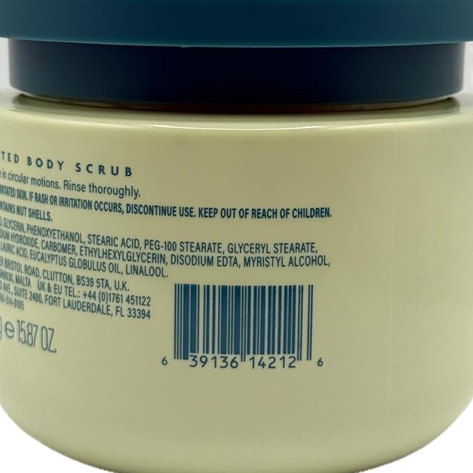 Asquith & Somerset Eucalyptus Scented Body Scrub, 15.87 oz