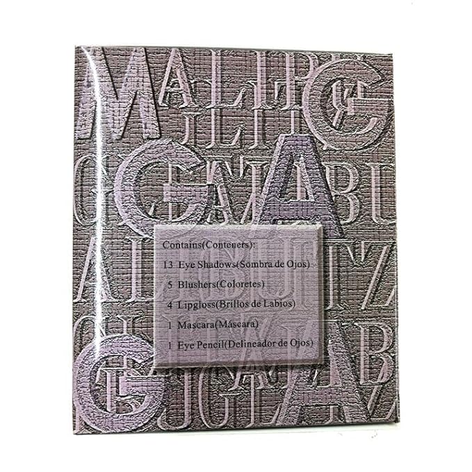 Malibu Glitz 0551-2 All in One Makeup Kit with 13 Eye Shadows, 5 Blushers, 4 Lipgloss, 1 Mascara, 1 Eye Pencil - Create Stunning Looks with Ease