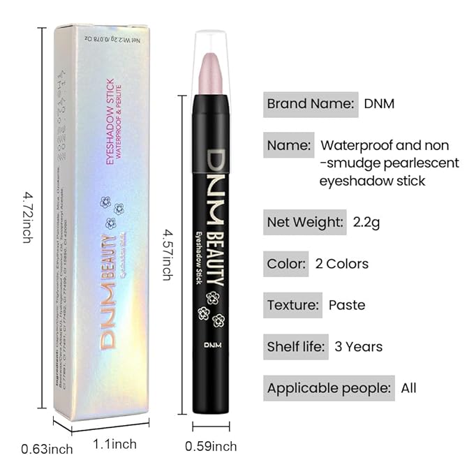 evpct 2Pcs Cream Eye Shadow Brightener Sticks Set for Eyes, Caramel Matte Pencil Eye shadow Applicator Stick Pen Palette Makeup Waterproof sombras en crema para ojos 18 + 27