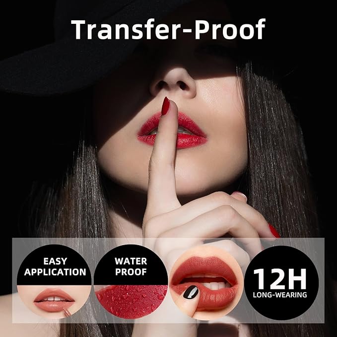 Pearl White Liquid Lipstick - Long Lasting, Smudge Proof, Transfer Resistant Lip Color, Waterproof, Non-Transfer Formula (Infinite Illusion)