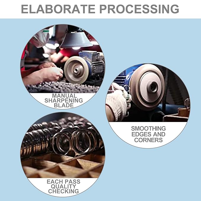 PAFASON Stainless Steel Curved and Straight Beauty Cosmetic Eyebrow Grooming Scissor Set with Safety Cap for Trimming Shaping Eyelash Extensions