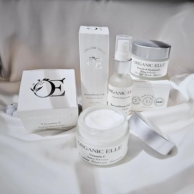 BotaniStem Cell HydraGlow Serum - Organic Natural Anti-Aging Face Serum with Plant Stem Cells, Hyaluronic Acid & Antioxidants for Hydrated, Radiant Skin