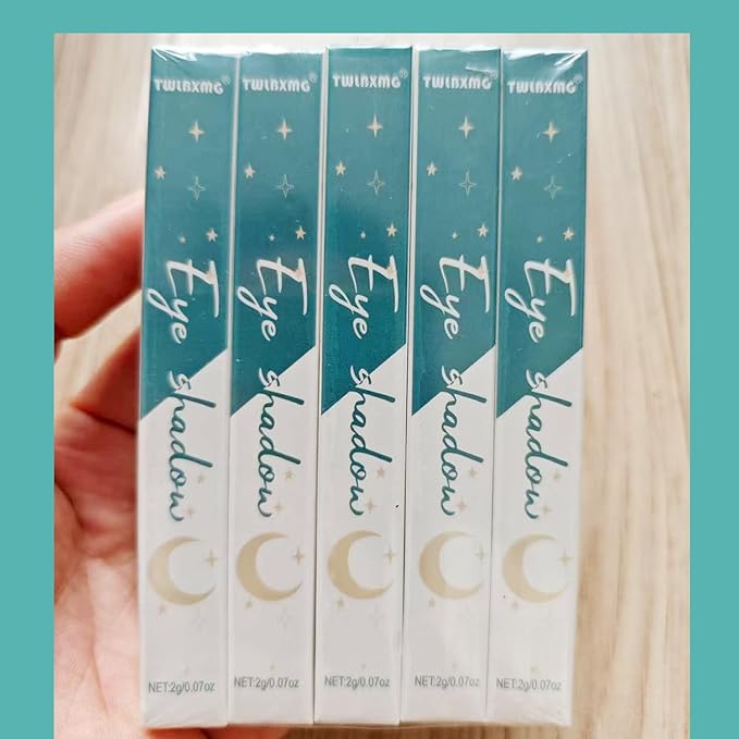 5 color set Eyeshadow Stick Eye Brightener Stick Eyeliner Pencil Cream Shimmer Glitter Women Eye Makeup Eye Shadow Sticks Pencil Highlighter Natural Waterproof Long Lasting