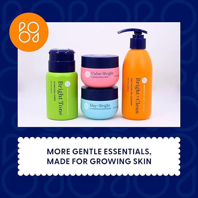 Gentle Bright+Clean Gel Cleanser by Dermatologist Angela Casey MD, Teen Skincare Must-Have