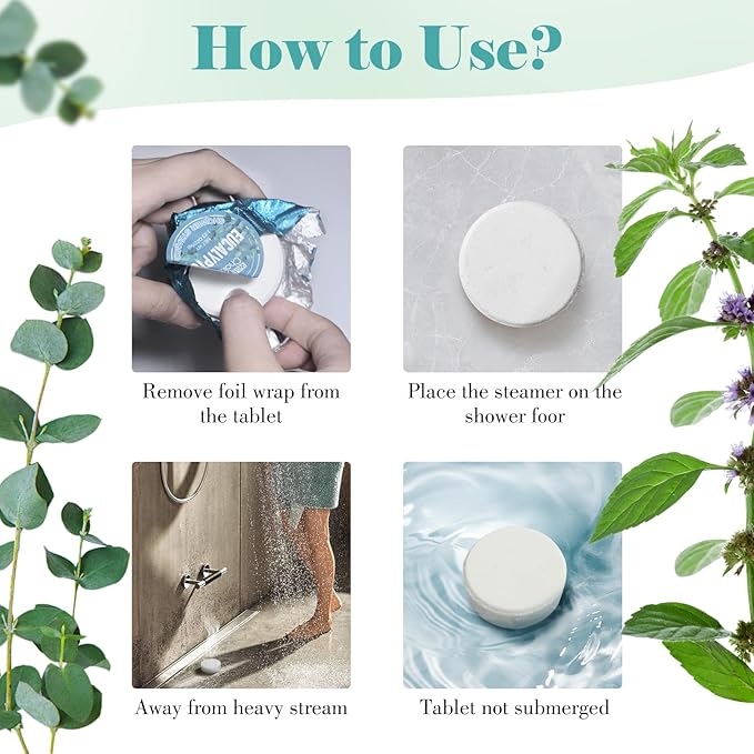 W&E Choice Shower Steamers Aromatherapy 18 Pcs- Shower Bombs Birthday Gifts for Women, Eucalyptus Mint Essential Oils for Daily Relaxation & Stress Relief, Christmas Gift for Women, Mom, Wife
