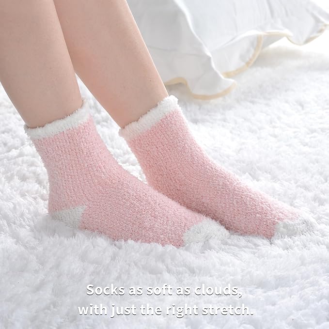 JOOJA Birthday Cozy Thinking of You Get Well Soon Gift Basket Care Package with Blanket, Fuzzy Socks, Eye Mask, Headband Cozy Essentials - Pink