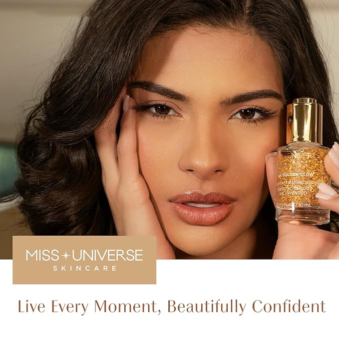 24K Golden Glow Serum, Anti-Aging Serum for Women and Men, Vitamin C Face for Self Care, Brightening and Rejuvenating Facial Skin Care Product with Botanical Extracts