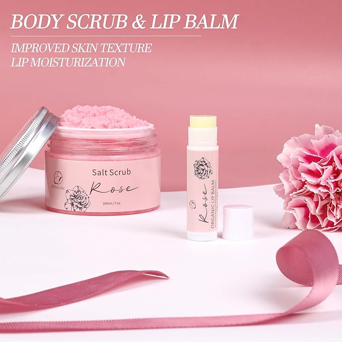 Spa Gifts for Women Bath and Body Gift Basket Mothers Day Gifts Rose Home Spa Set Self Care Gifts for Mom Sister Her Wife Birthday Gifts for Women Spa Kit Care Package Thank You Gifts