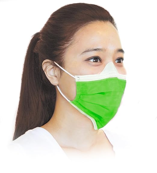 BeeSure Vibe Face Masks, Dazzling Green (Pack of 400)