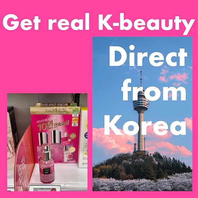 ISOI Blemish Care Up Facial Serum Triple Set, Korean Skin Care Set for Glass Skin Radiance, 2 Full Size & 1 Refill, Eye & Wrinkle Patch Tester, Daily Hydration Skincare Gift for Women (2.13 fl. oz)