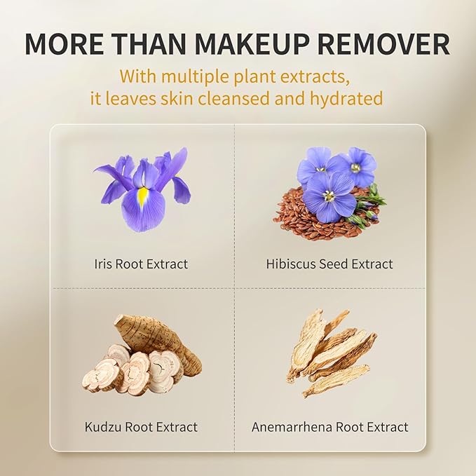 Makeup Remover Cleansing Balm - Waterproof Makeup Remover Balm with Sea Buckthorn Oil, Instantly Melts Waterproof Mascara & Long-Wear Makeup, No Residue