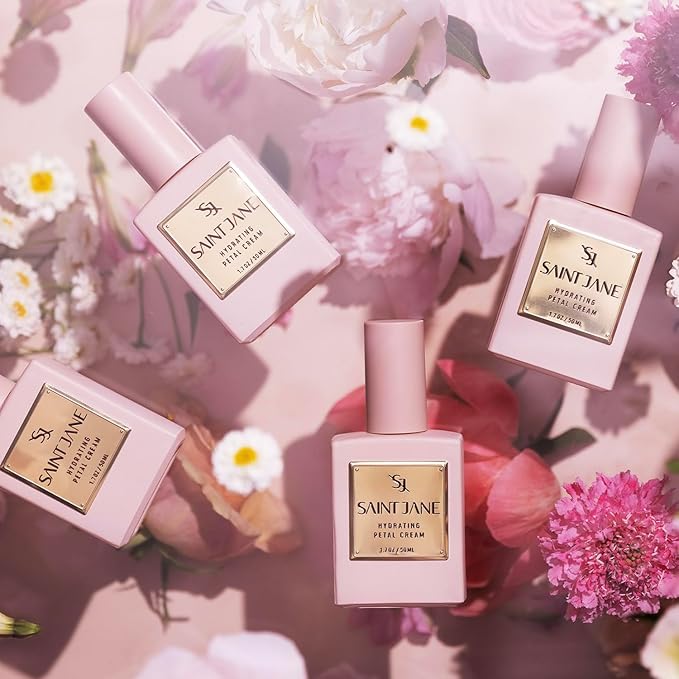 SAINT JANE - Hydrating Petal Cream (Hyaluronic Acid + Vitamin C Daily Moisturizer) | Luxury, Floral-Infused, Clean Skincare (1.7 oz | 50 ml)