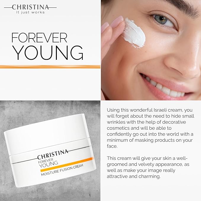 -CHRISTINA- Forever Young Moisture Fusion Cream for Face with Hyaluronic Acid | Face Moisturizer Rejuvenates & Firms the Skin 50ml