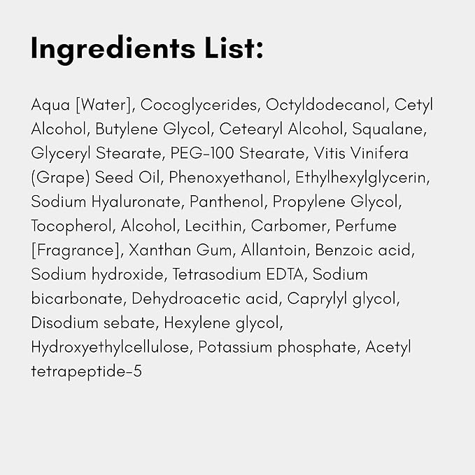 êb être belle Under Eye Cream with Hyaluronic Acid 3D, Skin Care for Women, Lightweight Hydrating Under Eye Cream, Eyeseryl & Grape Seed Oil, for All Skin Types, 30 mL