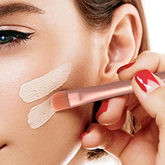 Makeup Brushes,Makeup Brush Set, 8 PCS Travel Make Up Brush Kit Mini,Cosmetic Brushes for Face Foundation Blush Eye Shadow (Pink)