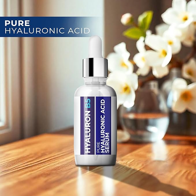 Micro Needling Serum for Face - Hyaluronic Acid Total Package Serum with Vitamin B5 - Acido Hialuronico for Sensitive Skin, Anti- Aging, Brightening, Uneven Skin Tone, Fine Lines & Wrinkles