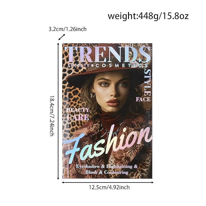 4-Layer Multi - Functional Beauty Book Kit- Style Makeup Palette Ingeniously Combines Eyeshadows, Blushes, Highlighters, Contour Powders In One,Best Choice for A Gift for Women (SH2511B)