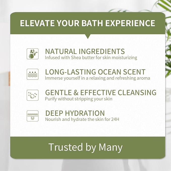 12Pcs Ocean Spa Gift Baskets for Women – Luxurious Bath & Body Set with Bubble Bath, Lotion, Spa Gifts Sets for Mother’s Day, Mother’s Day Presents for Her