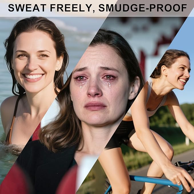 Sharpenable Gel Eyeliner Pencil, Multi-Use Longwear Eyeliner Pencil, Ultra-Smooth Tip Eye Makeup with Up to 24HR Wear, Waterproof & Smudge-Proof - Brown