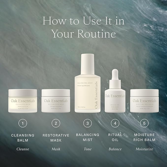 Oak Essentials Hydration Heroes Set | 2-Piece Moisturizing Kit with Blue Tansy Ritual Oil & Sea Buckthorn Moisture Rich Balm