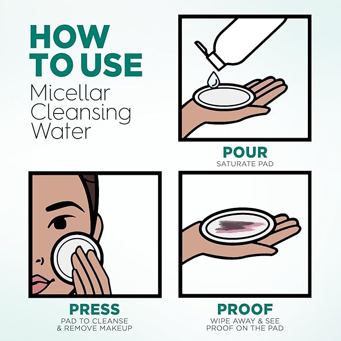 Garnier Micellar Water with Salicylic Acid, All-in-1 Mattifying Facial Cleanser and Makeup Remover for Oily and Acne Prone Skin, 13.5 Fl Oz