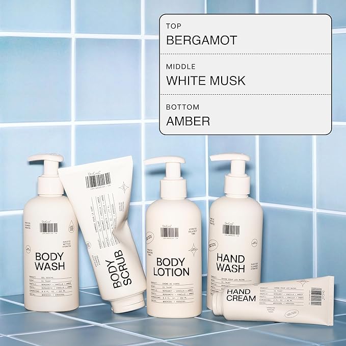 DedCool Body Lotion | Xtra Milk | Deeply Hydrating Lightweight Formula with Ceramides, Snow Mushroom & Meadowfoam Oil | Soft Musk, Bergamot & Amber Scent | Non-Toxic, Vegan Skincare | 8.5 fl oz