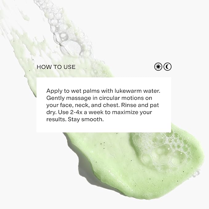 CLEARSTEM - VITAMINSCRUB - Antioxidant-Infused Scrub Cleanser - Exfoliating Face Wash + Body Scrub - Vitamin C, Hemp, Bamboo - Skin Care Products - Gluten Free, Cruelty Free - 6 fl oz / 177ml