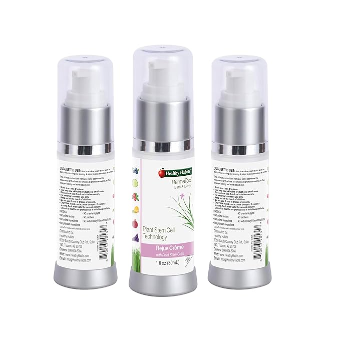 Healthy Habits Rejuv Crème with Plant Stem Cell - An All Natural, Safe and Effective Formula to Support Anti-Aging Skin Care