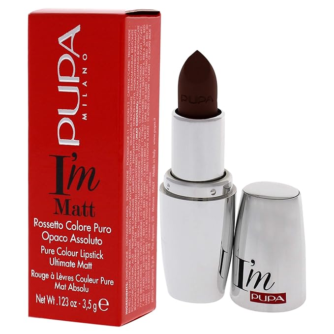 Pupa Milano I Am Matte Pure Colour Lipstick - 015 Tempting Taupe for Women - 0.123 oz Lipstick