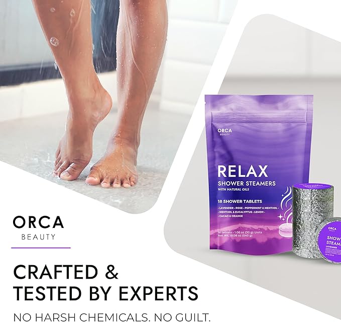 Shower Steamers Aromatherapy - Relaxation Gifts for Women, Shower Bombs, Unique Spa Gifts Shower Tablets, Shower Steamer Aromatherapy for Women & Men (Relax 18PC)