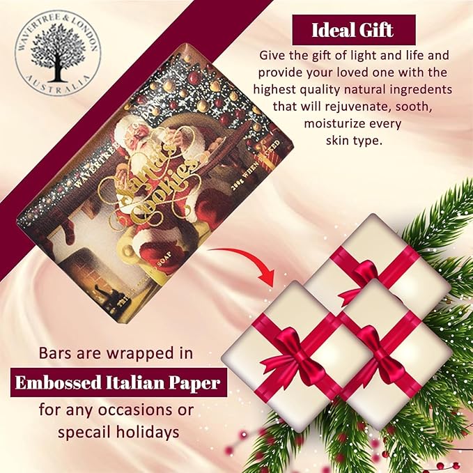 Wavertree & London Poppy Scented Natural Soap (2 Bars), 7oz Moisturizing French Triple Milled Soap Bars enriched with shea butter - Pure Plant Based Bath & Body Bars for All Skin Types